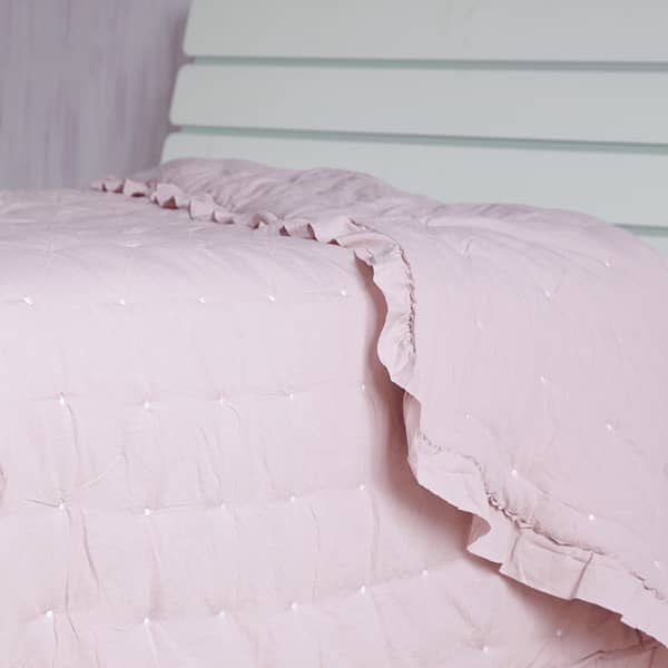 Stone Washed Microfiber Embroidery Quilt