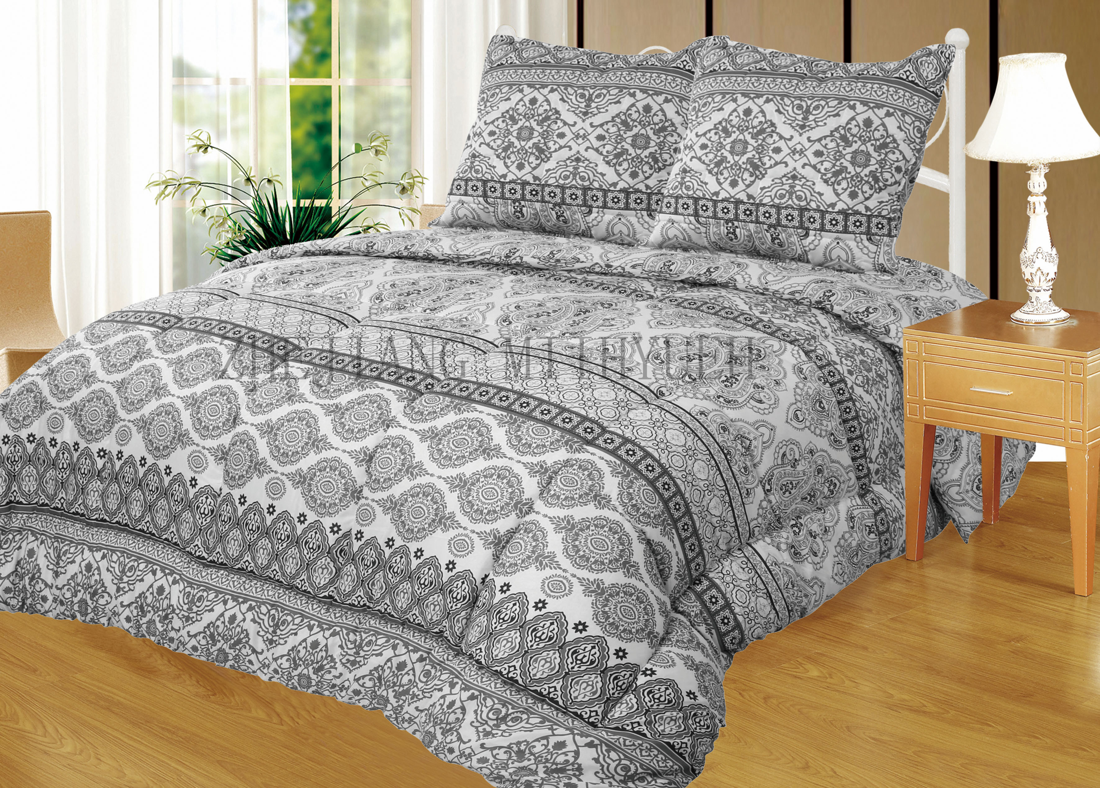 Printed Microfiber Stitching Comforter