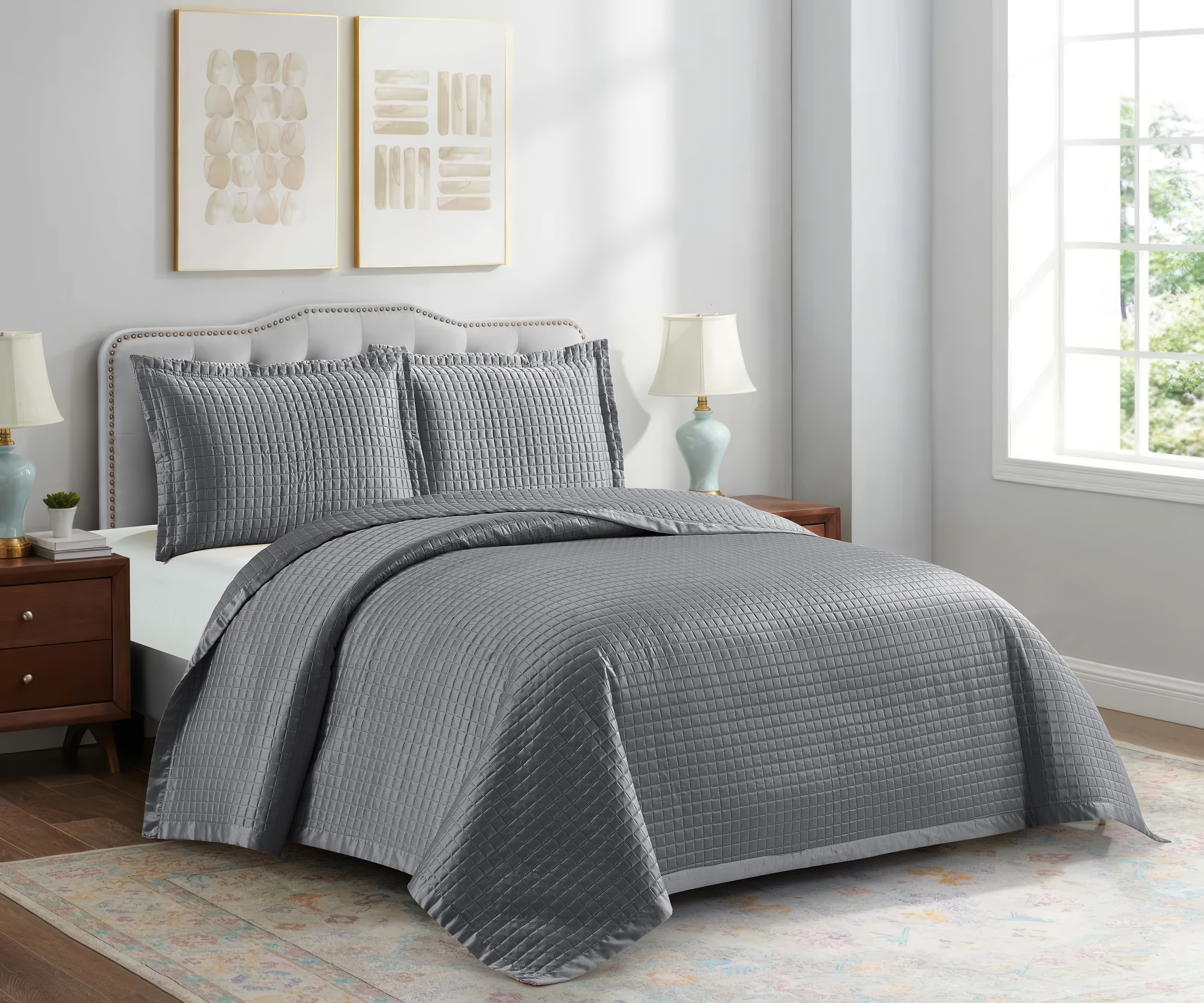Solid Satin Ultrasonic Quilt 