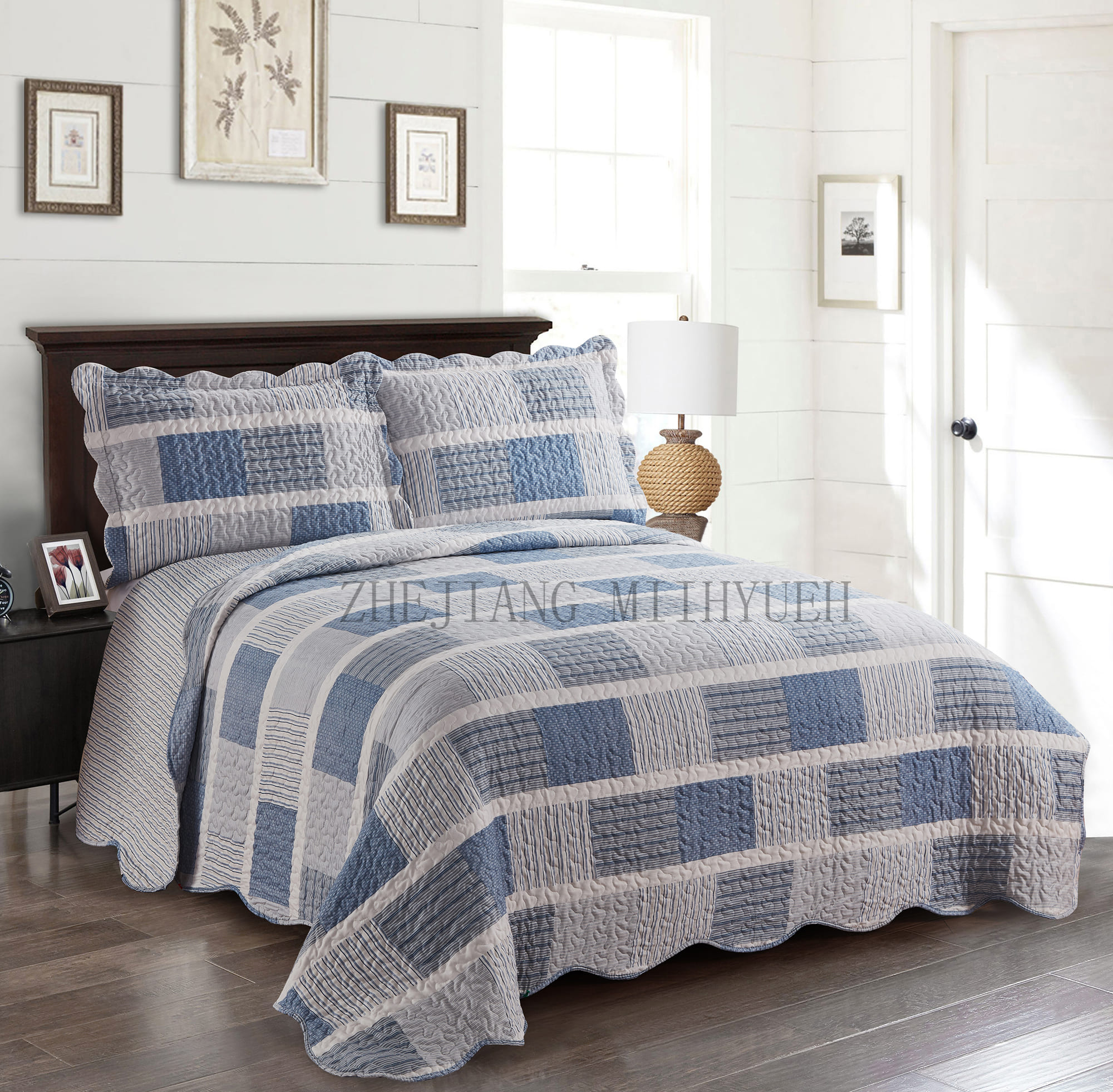 Adult Printed Microfiber Stitching Quilt