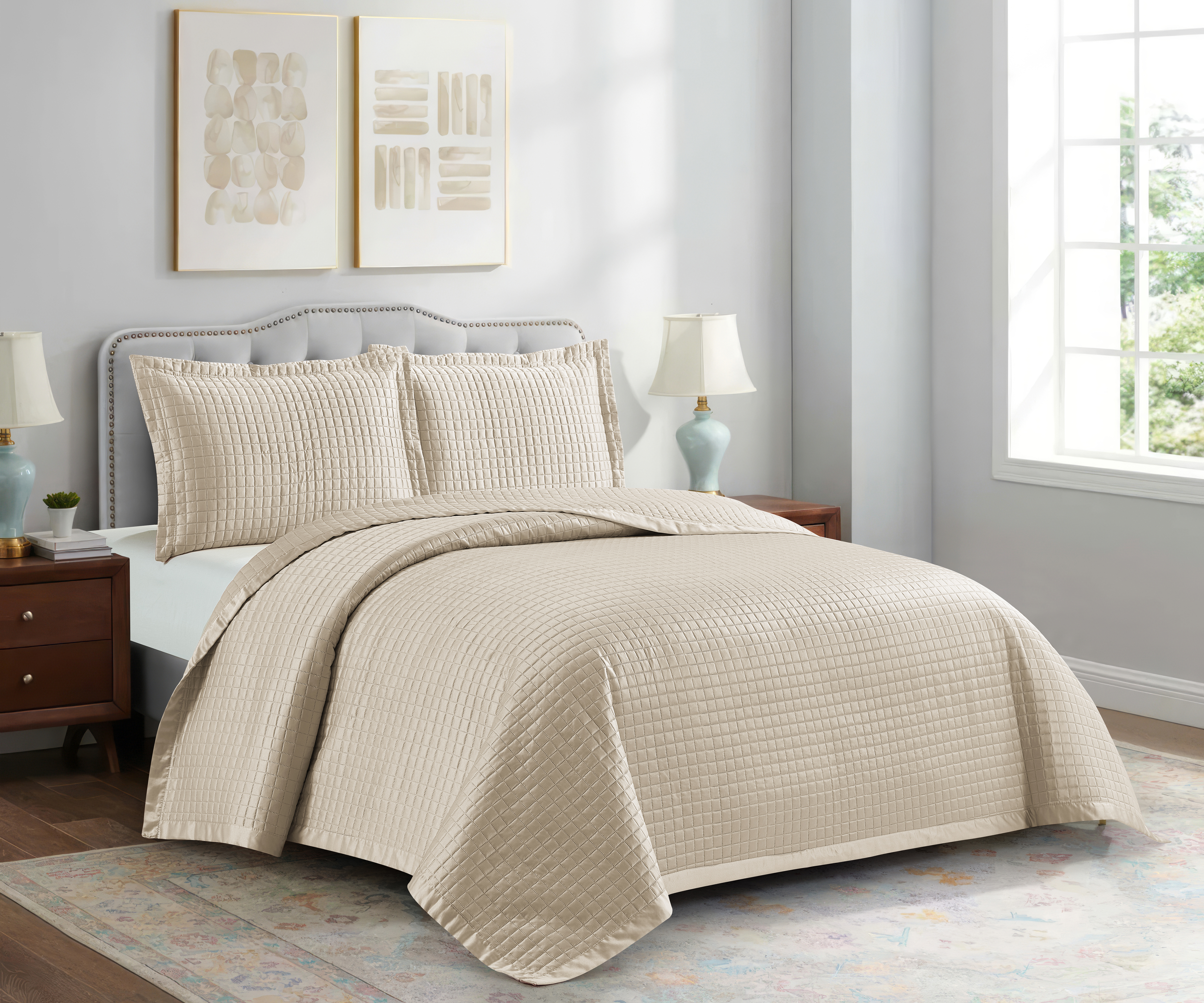Solid Satin Ultrasonic Quilt 