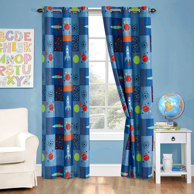 Printing Kids Microfiber Car Transportion ball Curtain 