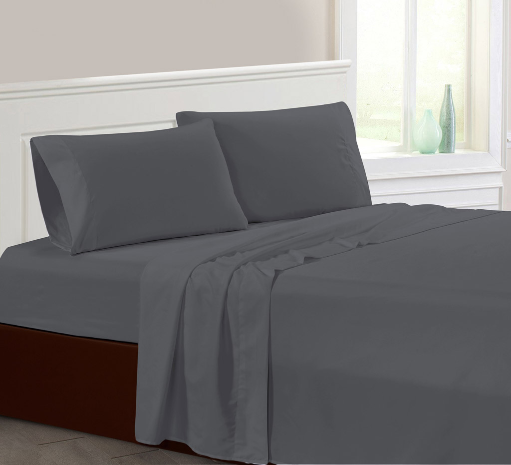 Solid Linens Bed Sheets Set Pillowcases Sets 