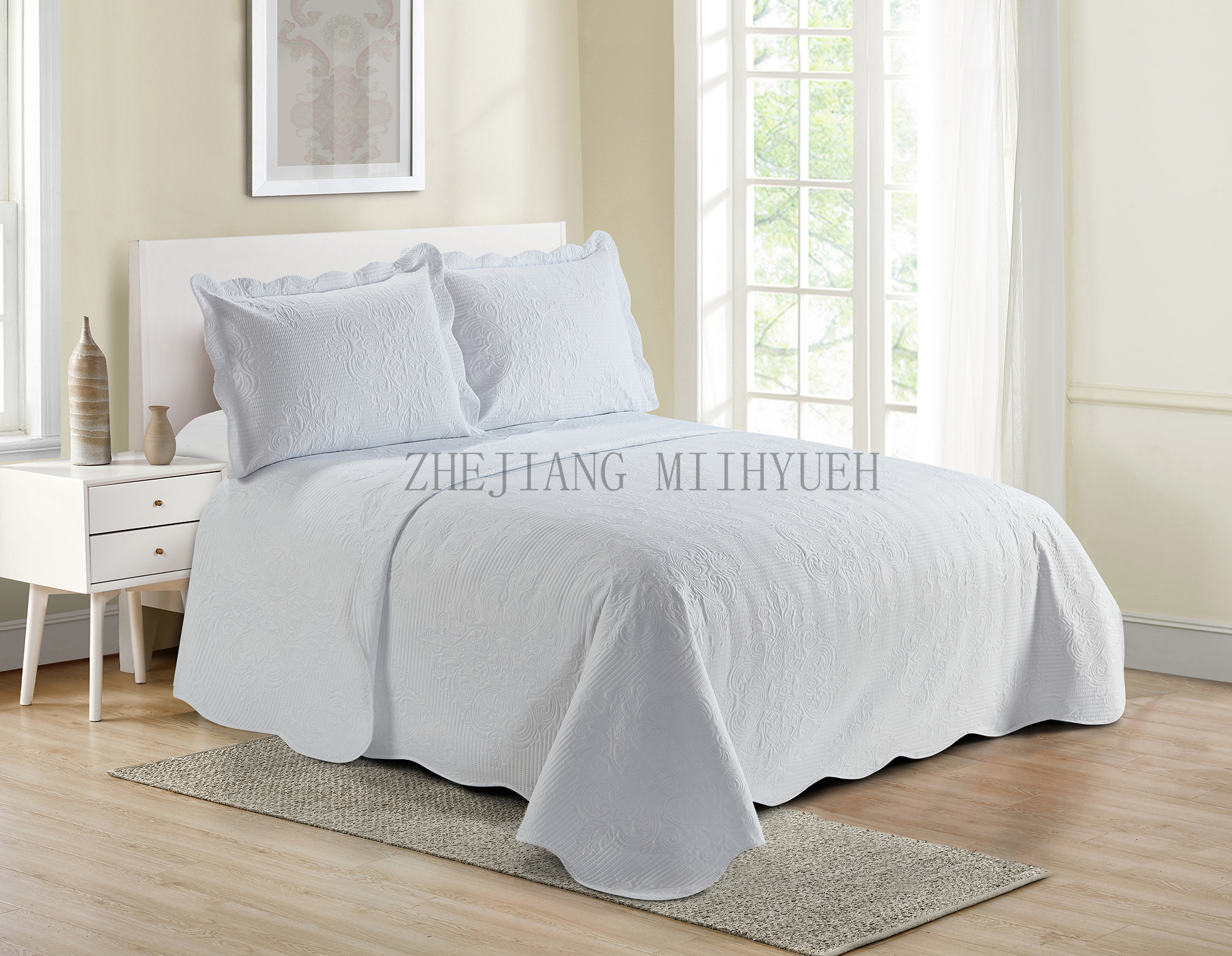 Solid Microfiber Basic Ultrasonic Quilt