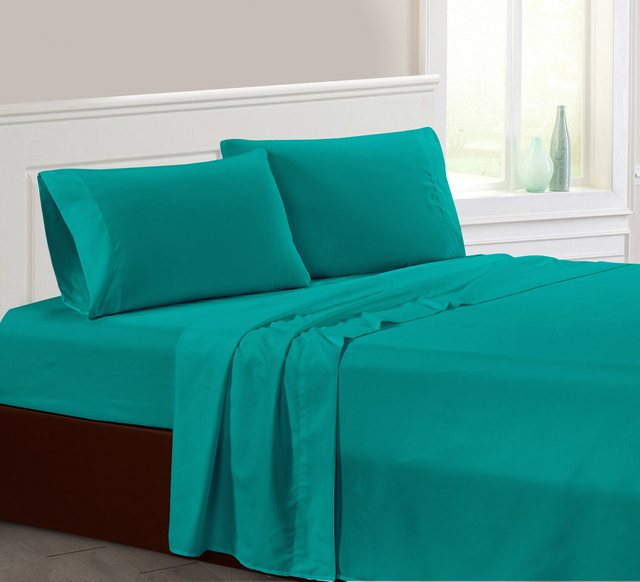 Solid Linens Bed Sheets Set Pillowcases Sets 