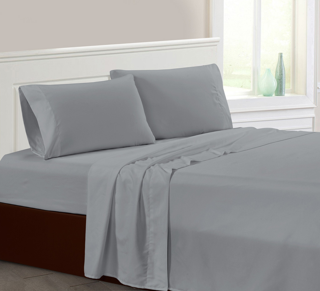 Solid Linens Bed Sheets Set Pillowcases Sets 