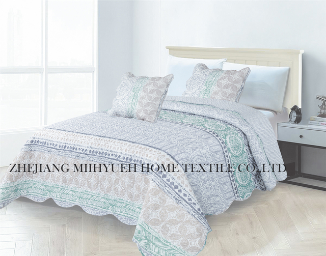 Adult Printed Microfiber Ultrasonic Quilt