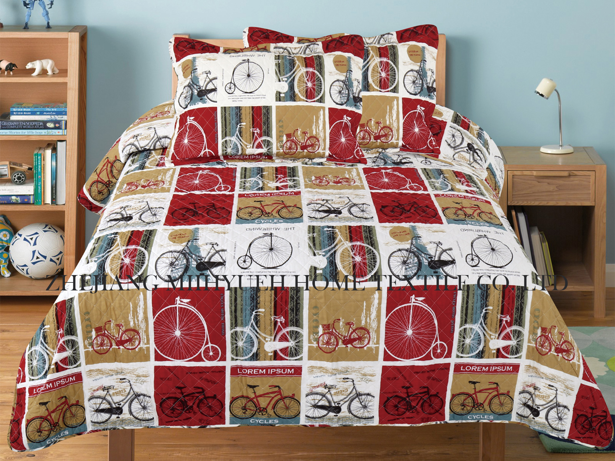 Kid Printed Microfiber Stitching Quilt set