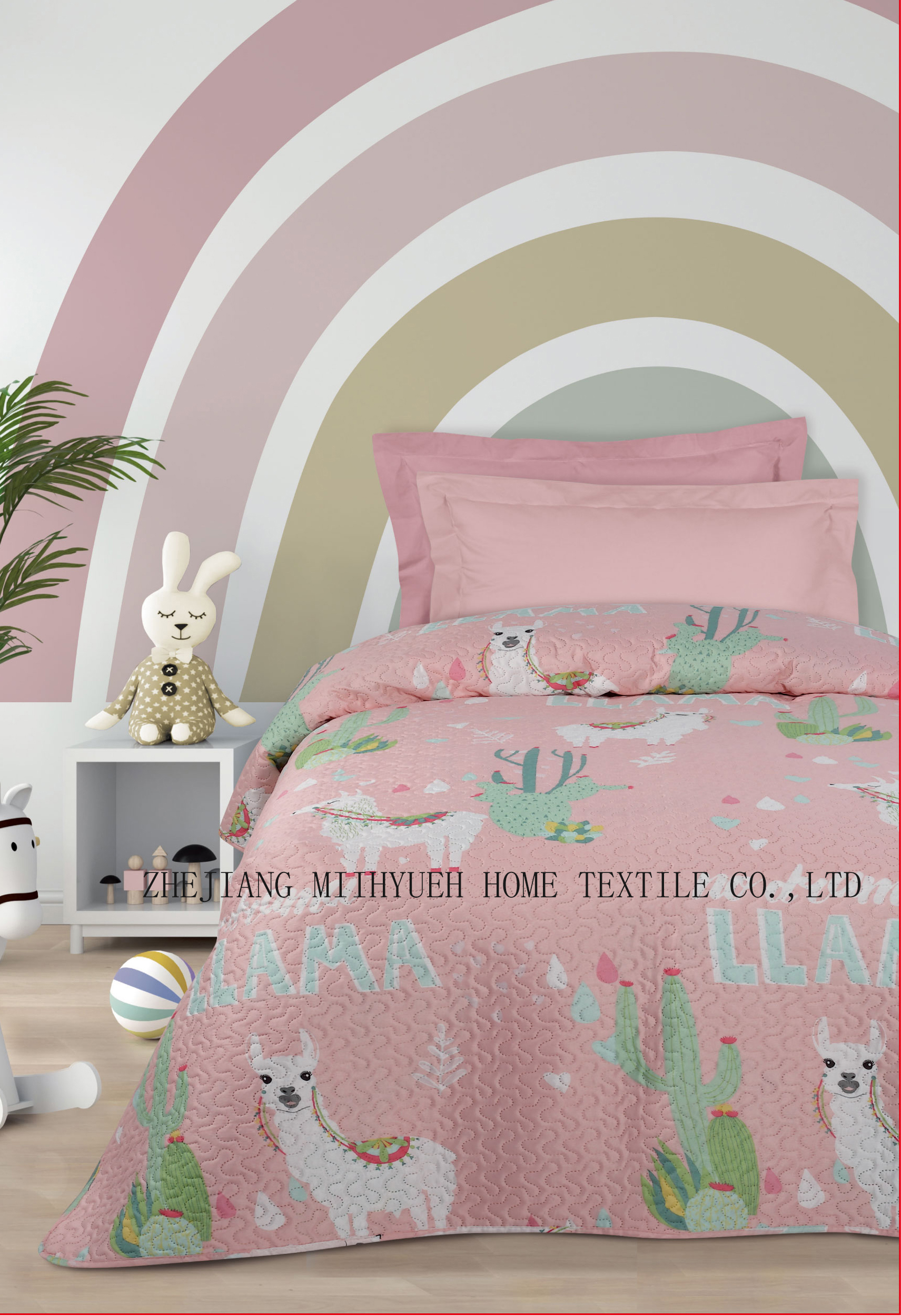 Kid Printed Microfiber Ultrasonic Quilt set 