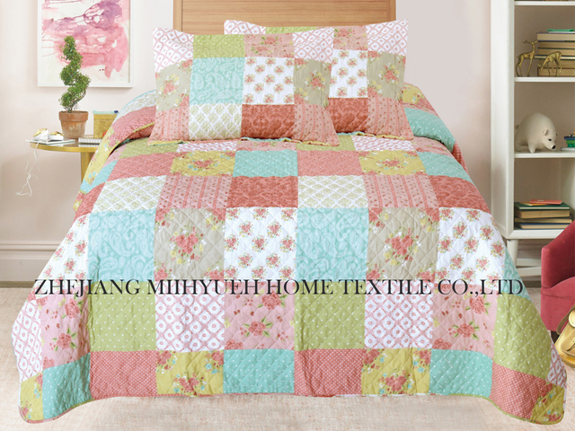 Kid Printed Microfiber Stitching Quilt set