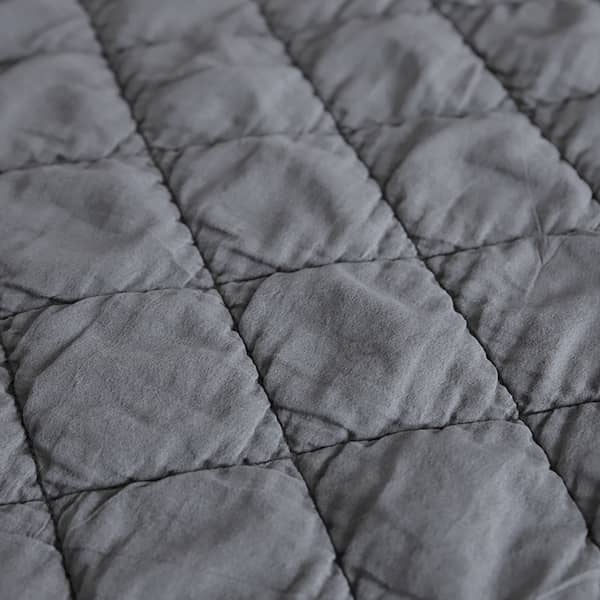 Microfiber+Waffle fabric with stone washed Quilt