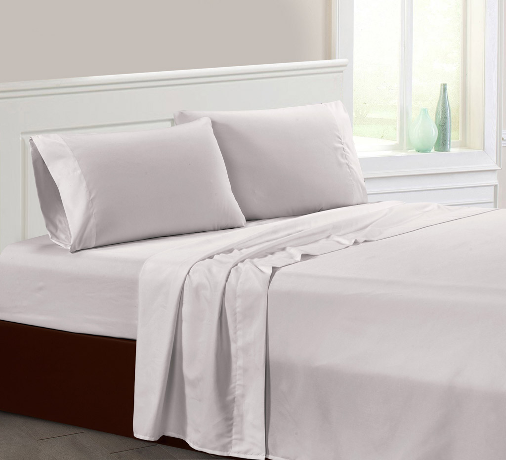 Solid Linens Bed Sheets Set Pillowcases Sets 