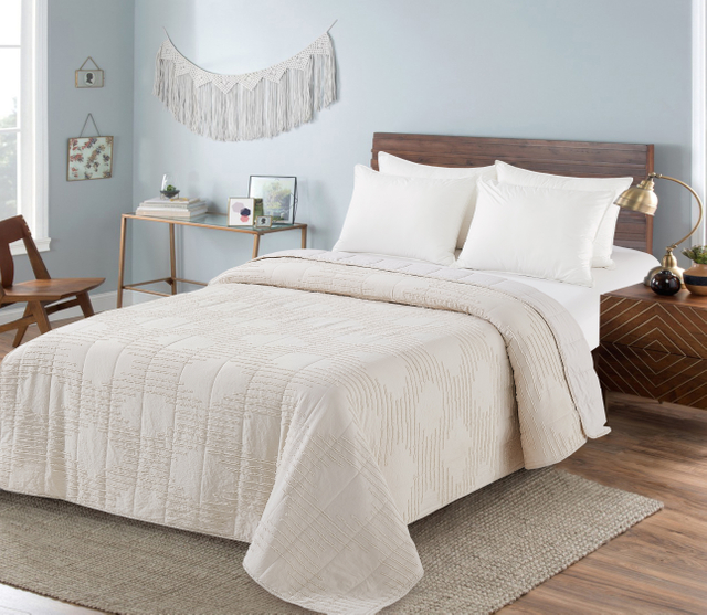 Solid Tufted Microfiber Stitching Quilt Super Soft
