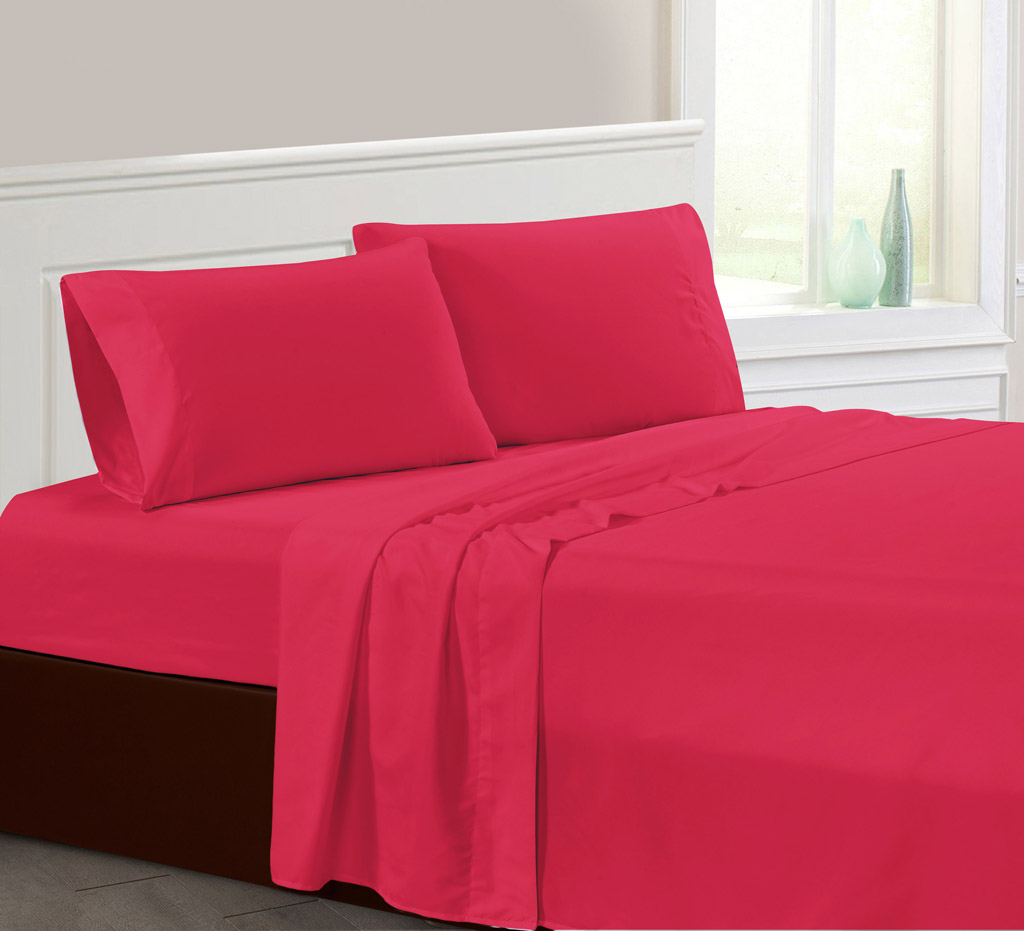 Solid Linens Bed Sheets Set Pillowcases Sets 