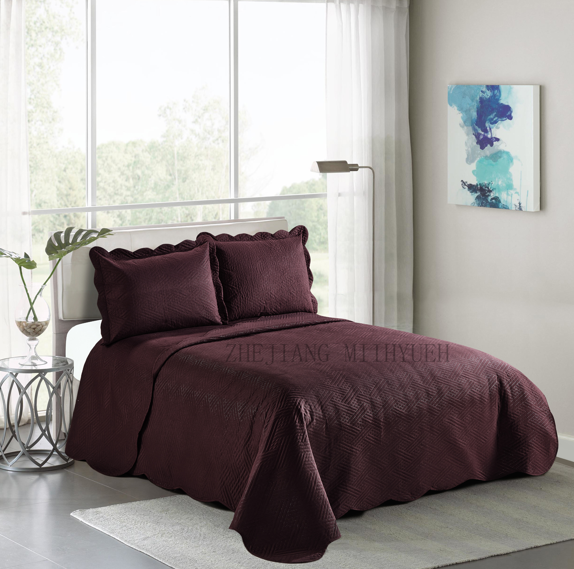 Solid Microfiber Basic Ultrasonic Quilt