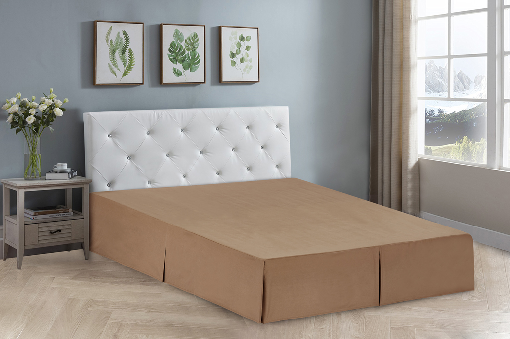 Solid Microfiber Soft Double Brushed Bed skirt