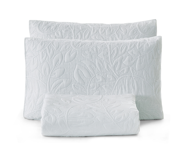 Solid Microfiber 3D Leaf pattern Ultrasonic Quilt