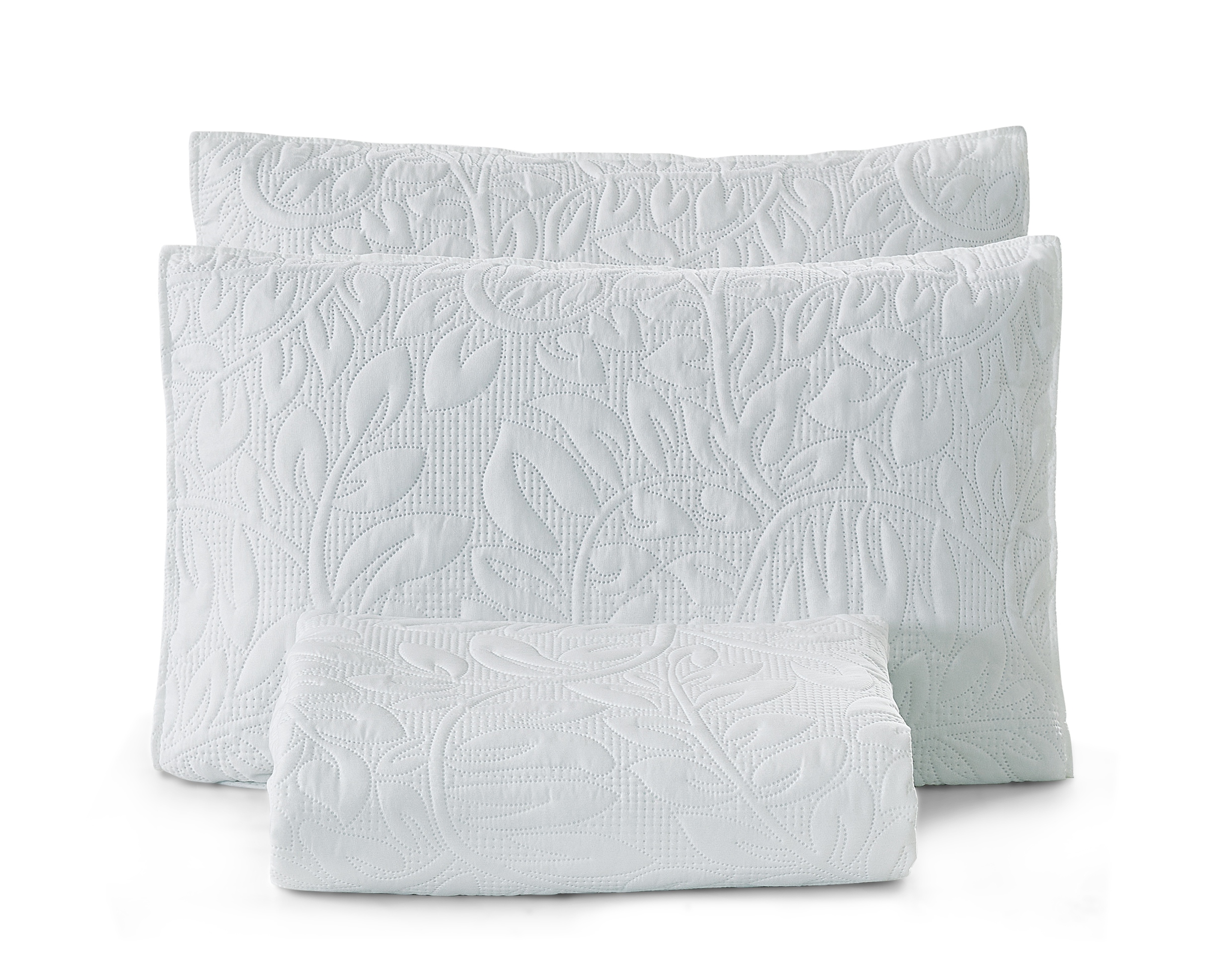 Solid Microfiber 3D Leaf pattern Ultrasonic Quilt