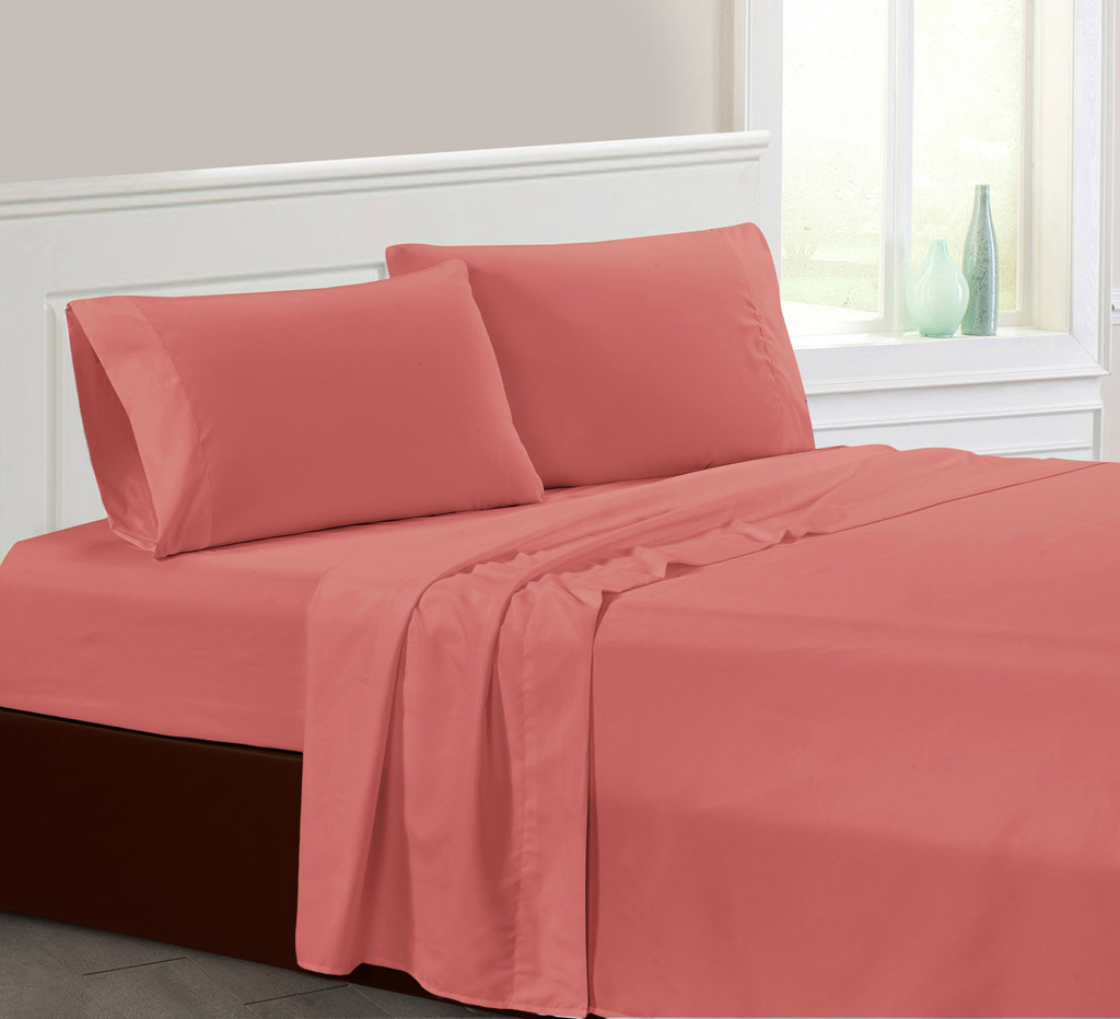 Solid Linens Bed Sheets Set Pillowcases Sets 