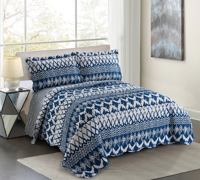 Adult Printed Microfiber Ultrasonic Quilt