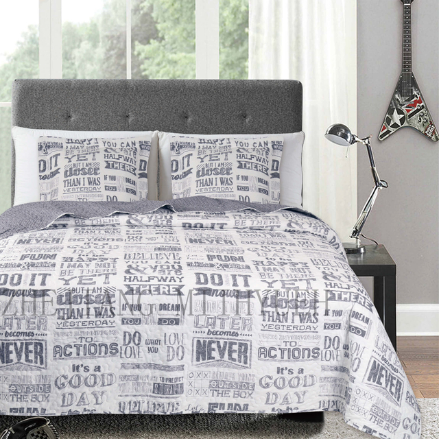 Adult Printed Microfiber Stitching Quilt
