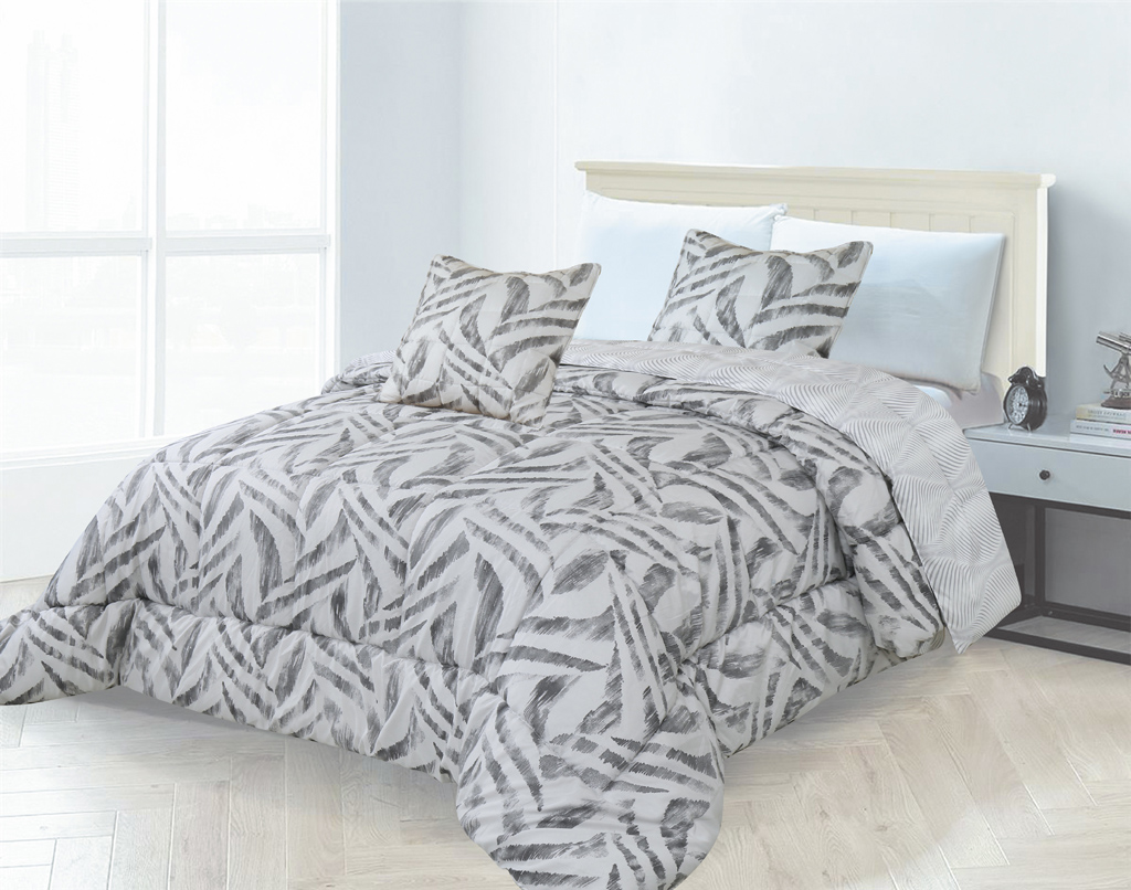 Printed Microfiber Stitching Comforter set