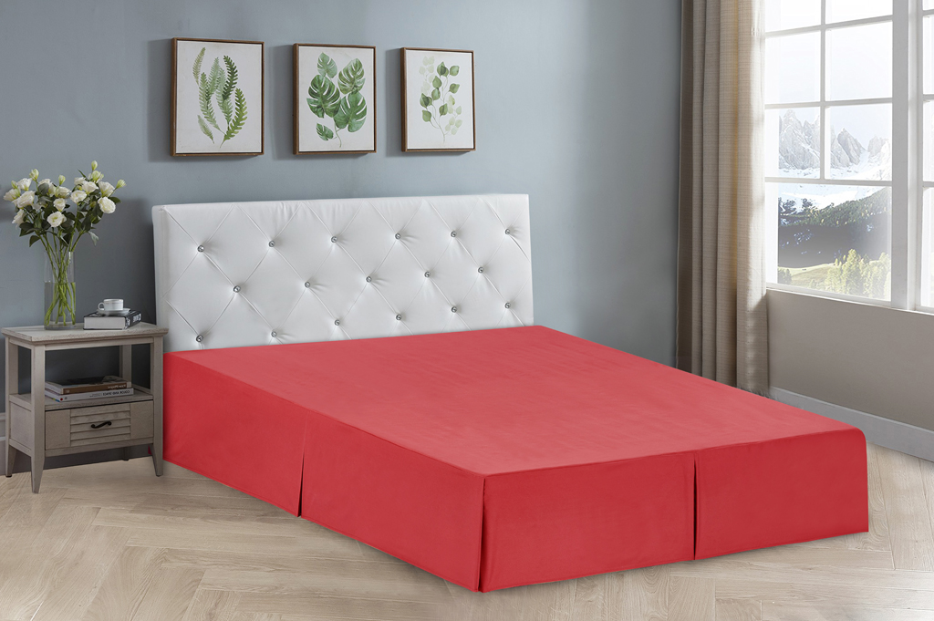 Solid Microfiber Soft Double Brushed Bed skirt