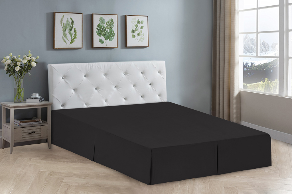 Solid Microfiber Soft Double Brushed Bed skirt