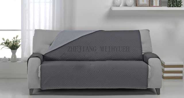 Solid Microfiber Ultrasonic Sofa Cover 