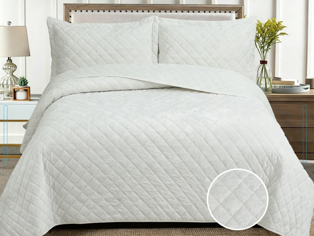 Frosted Dutch Velvet Stitching Bedspread Set