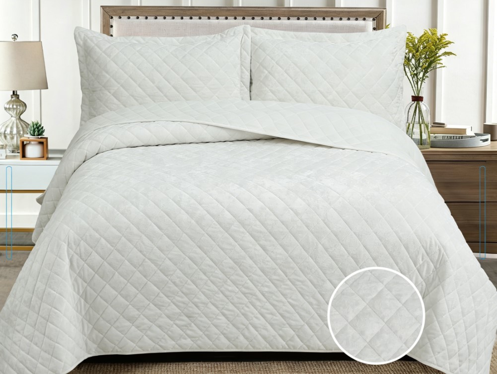 Frosted Dutch Velvet Stitching Bedspread Set