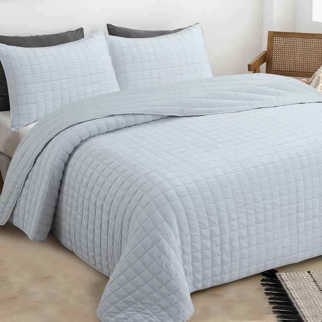 Seersucker stitching quilt set