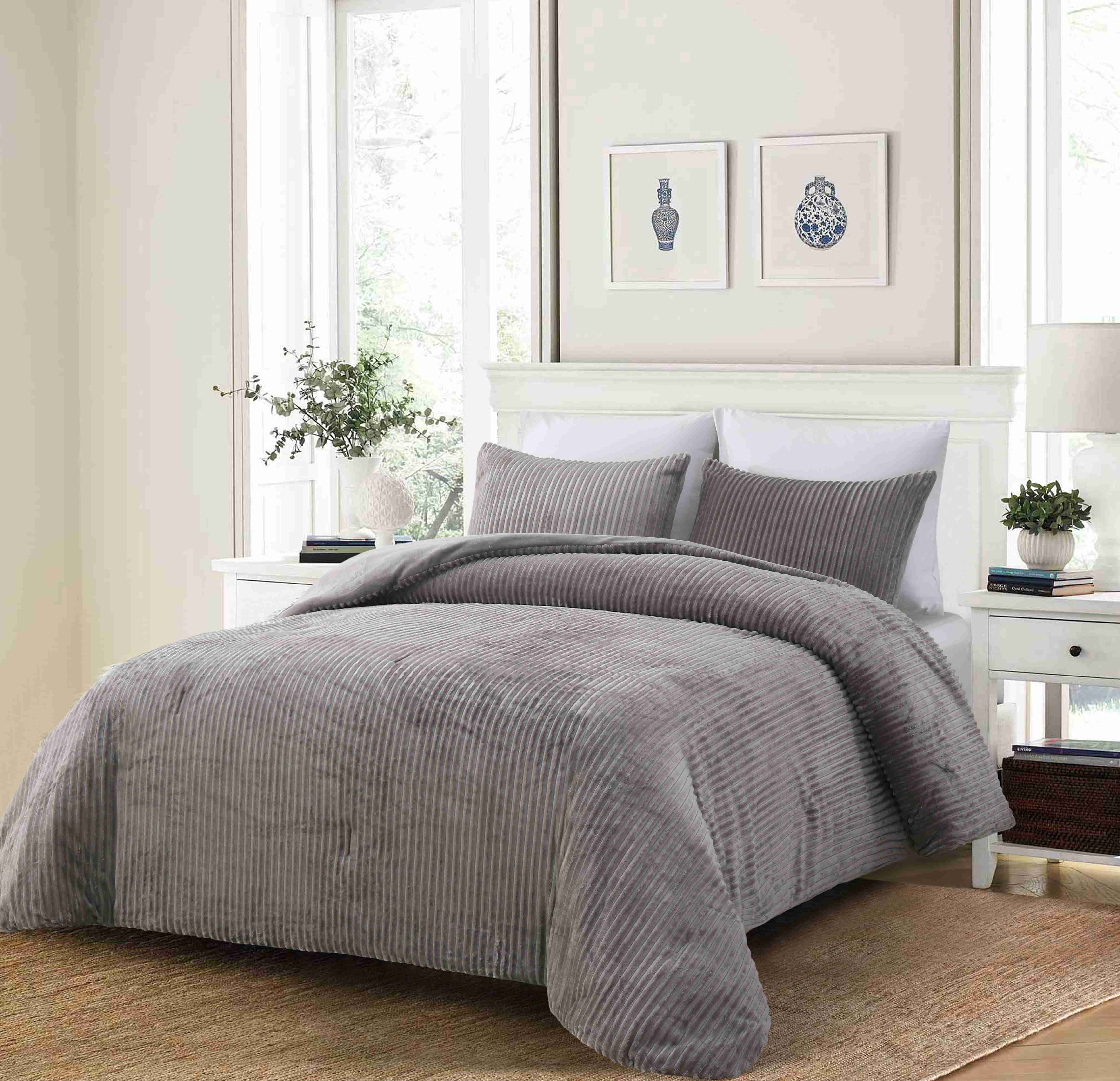 STRIPE FLANNEL DUVET